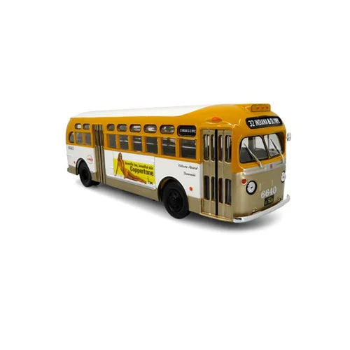 Iconic Replicas 430352 GM TDH 3610 Transit Bus RTD Los Angeles Transit Lines 32 Indiana and Olympic