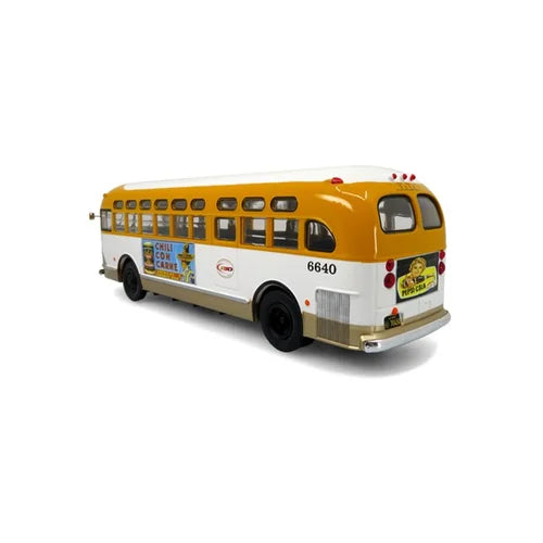 Iconic Replicas 430352 GM TDH 3610 Transit Bus RTD Los Angeles Transit Lines 32 Indiana and Olympic