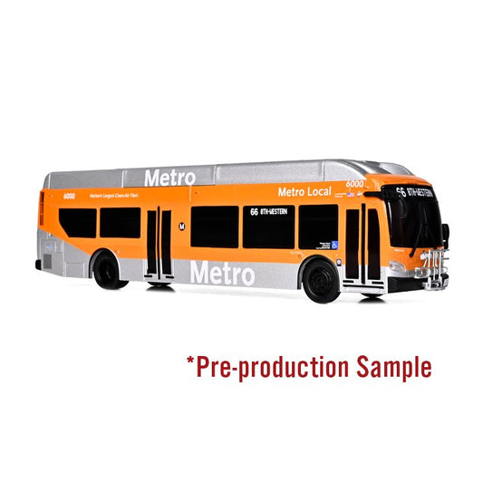 Iconic Replicas 430604 NFI Xcelsior XN40 Transit Bus: Los Angeles Metro  1:43 Scale *PRE ORDER £45.89*