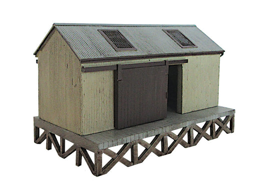 Scenecraft 44-006B Corrugated Goods Shed - Brown 1:76 Scale *PRE ORDER £55.21*