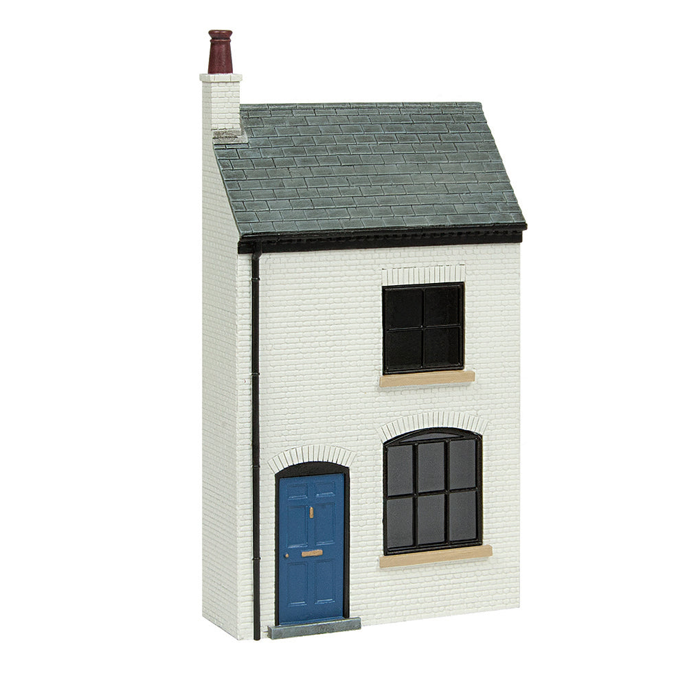 Scenecraft 44-0123 Low Relief Lucston Terrace House - White, OO Gauge