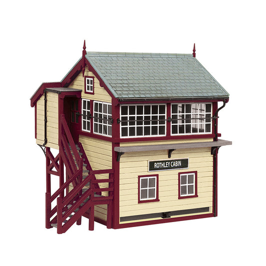 Scenecraft 44-0168M GCR Signal Box Maroon and Cream, OO Gauge