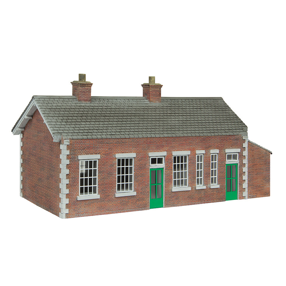 Scenecraft 44-0179A S&DJR Brick Station Green and Cream, OO Gauge