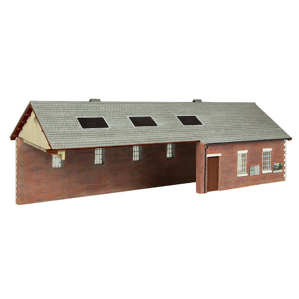 Scenecraft 44-0180B S&DJR Train Shed Chocolate and Cream, OO Gauge