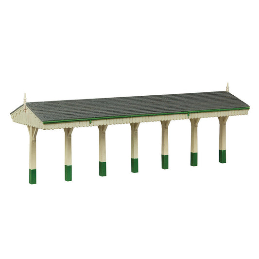 Scenecraft 44-0188A S&DJR Wooden Canopy Green and Cream, OO Gauge
