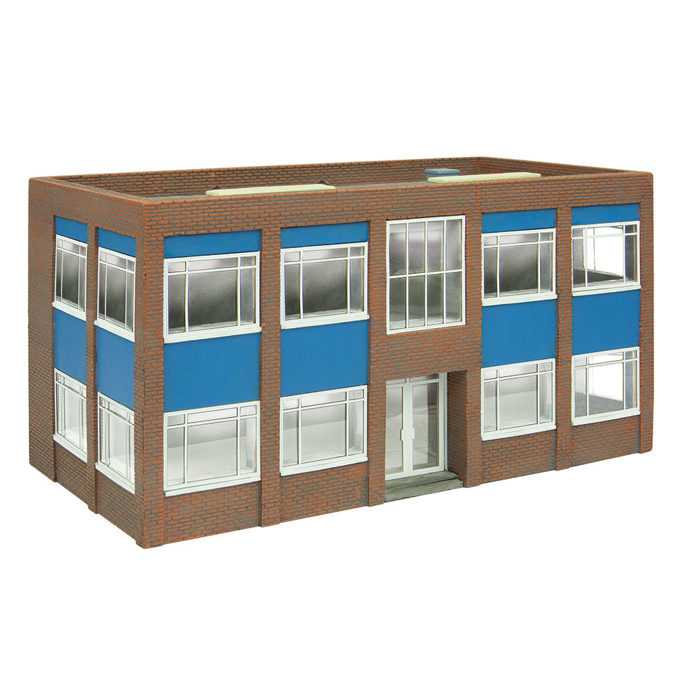 Scenecraft 44-018D Two Storey Office Block - Blue 1:76 (OO) Gauge *PRE ORDER £50.96*