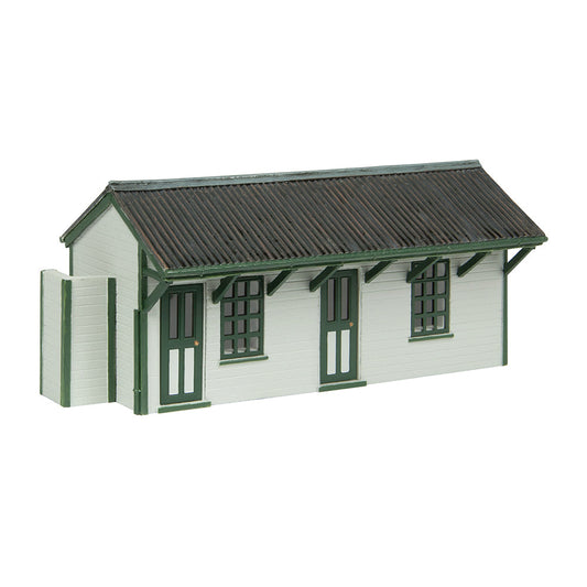 Scenecraft 44-0192G Light Railway Station Building - Green, OO Gauge