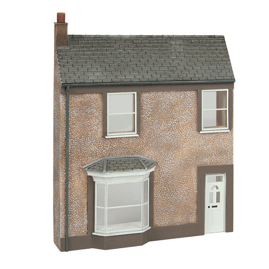 Scenecraft 44-0203 Low Relief Pebble Dash Terrace House, OO Gauge