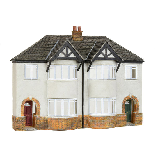 Scenecraft 44-0206 Low Relief 1930s Semi Detached Houses, OO Gauge