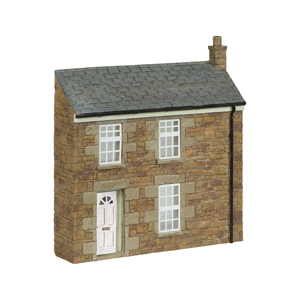Scenecraft 44-0219A Low Relief Stone Terrace Left Hand Door White, OO Gauge
