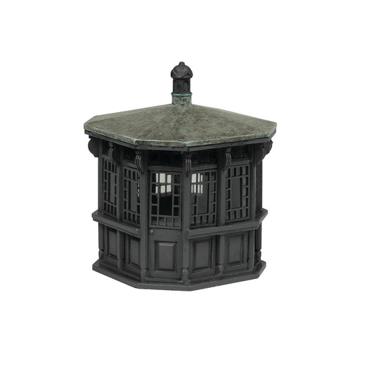 Scenecraft 44-0535B Entrance Ticket Kiosk Black, OO Gauge