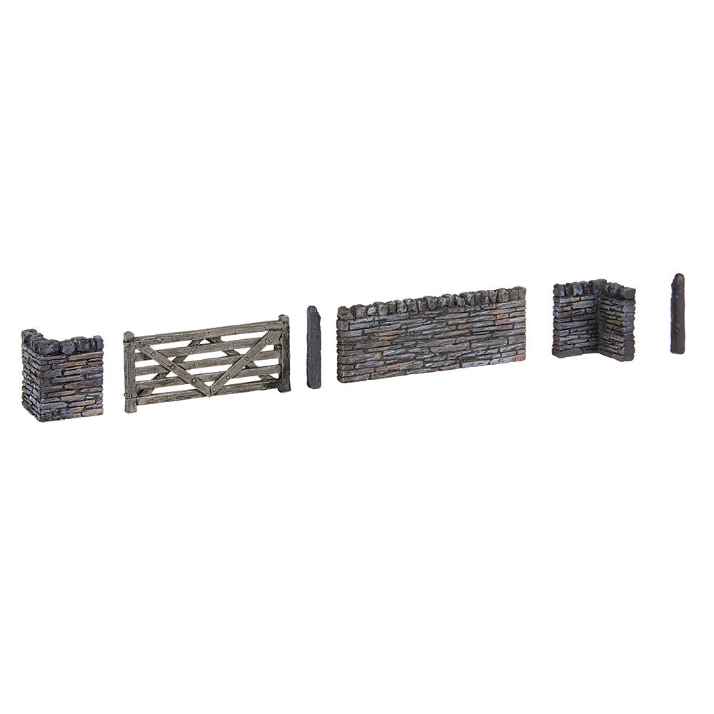 Scenecraft 44-0538 Slate Walling and Gate, OO Gauge