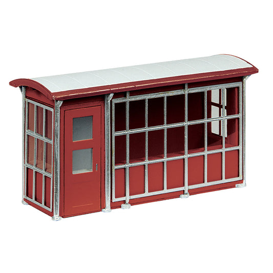 Scenecraft 44-0545A Metal Platform Shelter - Red 1:76 (OO) Gauge *PRE ORDER £25.46*