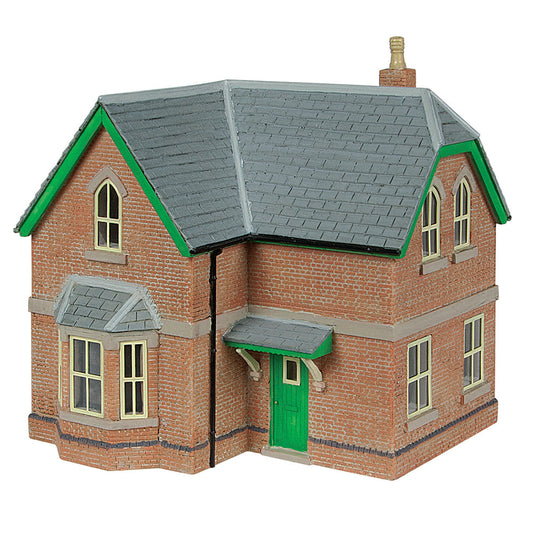 Scenecraft 44-1025G Railway House - Green & Cream 1:76 (OO) Gauge *PRE ORDER £46.71*