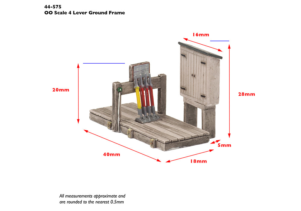 Scenecraft 44-575 4 Lever Open Ground Frame OO Gauge *PRE ORDER £17.95*