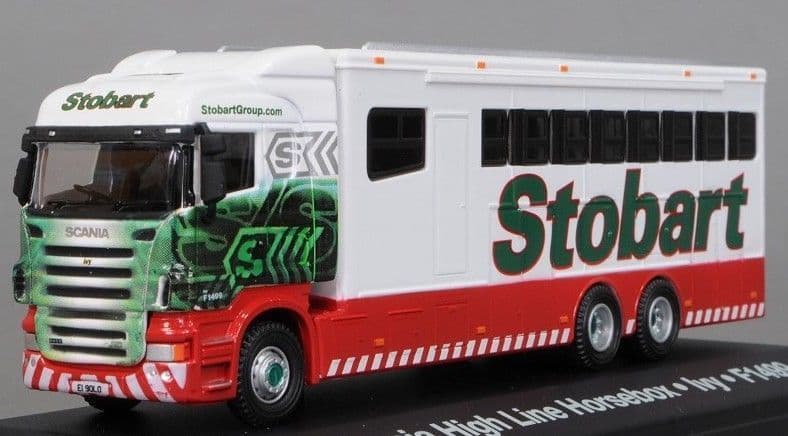 4649108 ATLAS Stobart Scania Horsebox (Polo Team) Stobart *LAST FEW*