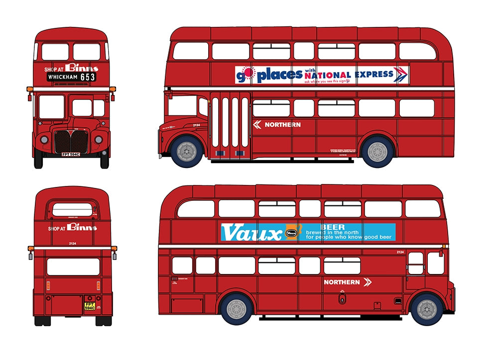 EFE Road E42601 AEC Routemaster Northern NBC FPT594C (2124) Service 653 Whickham 1:76 Scale *PRE ORDER £42.45*