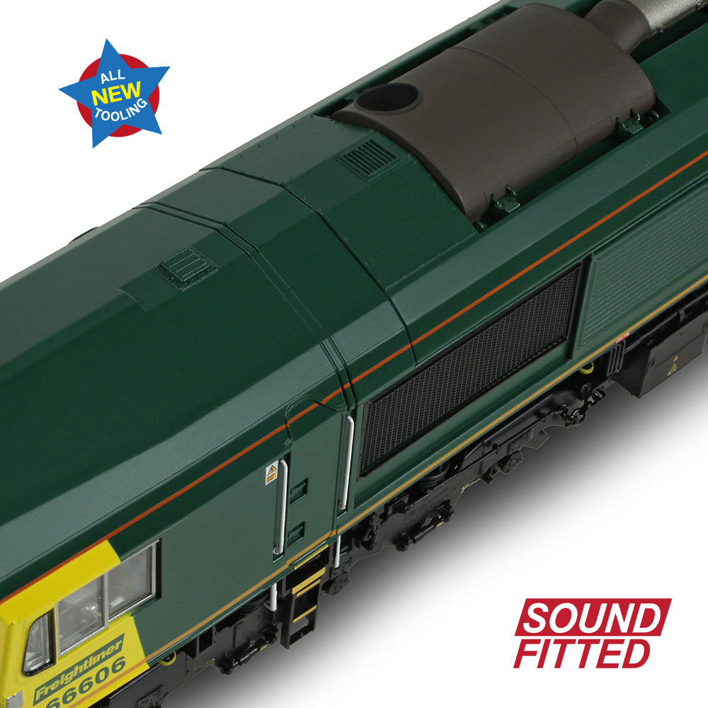 Bachmann 50-002SF Class 66/6 66606 Freightliner Green OO Gauge *PRE ORDER £288.96*