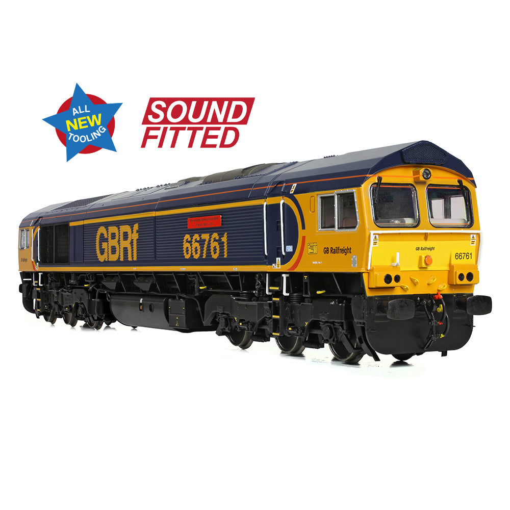 Bachmann 50-003SF Class 66/7 66761 'Wensleydale Railway Association' GBRf Europorte OO Gauge *PRE ORDER £288.96*