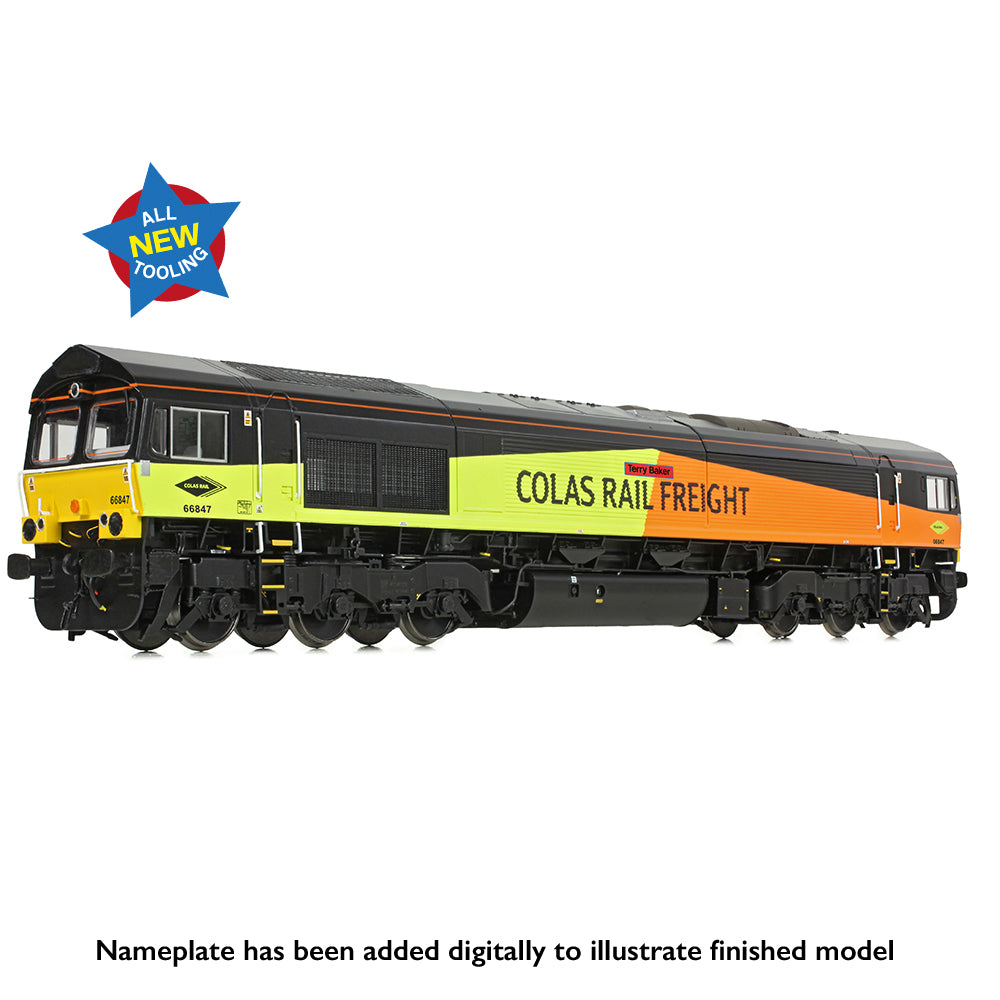 Bachmann 50-004 Class 66/8 66847 'Terry Baker' Colas Rail Freight OO Gauge *PRE ORDER £195.46*