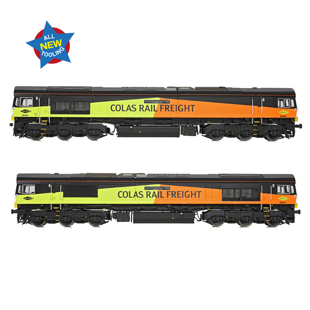 Bachmann 50-004A Class 66/8 66850 'David Maidment OBE' Colas Rail Freight OO Gauge *PRE ORDER £195.46*