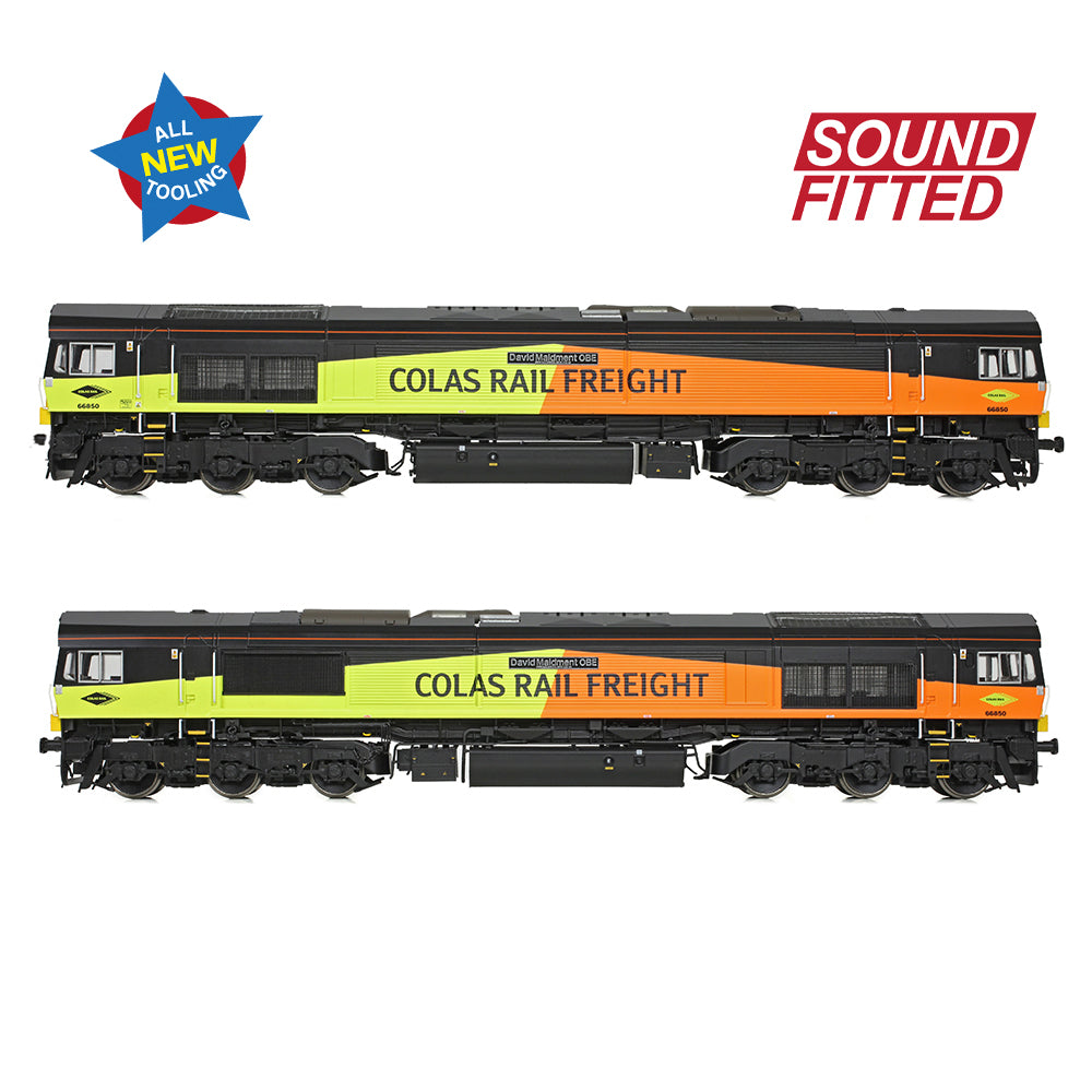 Bachmann 50-004ASF Class 66/8 66850 'David Maidment OBE' Colas Rail Freight OO Gauge *PRE ORDER £288.96*