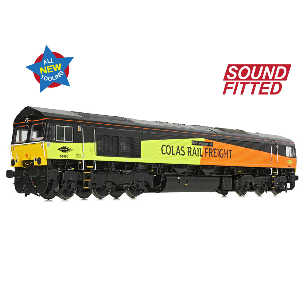 Bachmann 50-004ASF Class 66/8 66850 'David Maidment OBE' Colas Rail Freight OO Gauge *PRE ORDER £288.96*