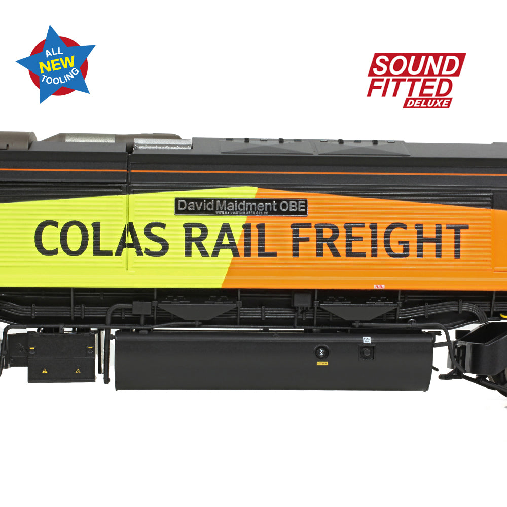 Bachmann 50-004ASFX Class 66/8 66850 'David Maidment OBE' Colas Rail Freight OO *PRE ORDER £314.46*