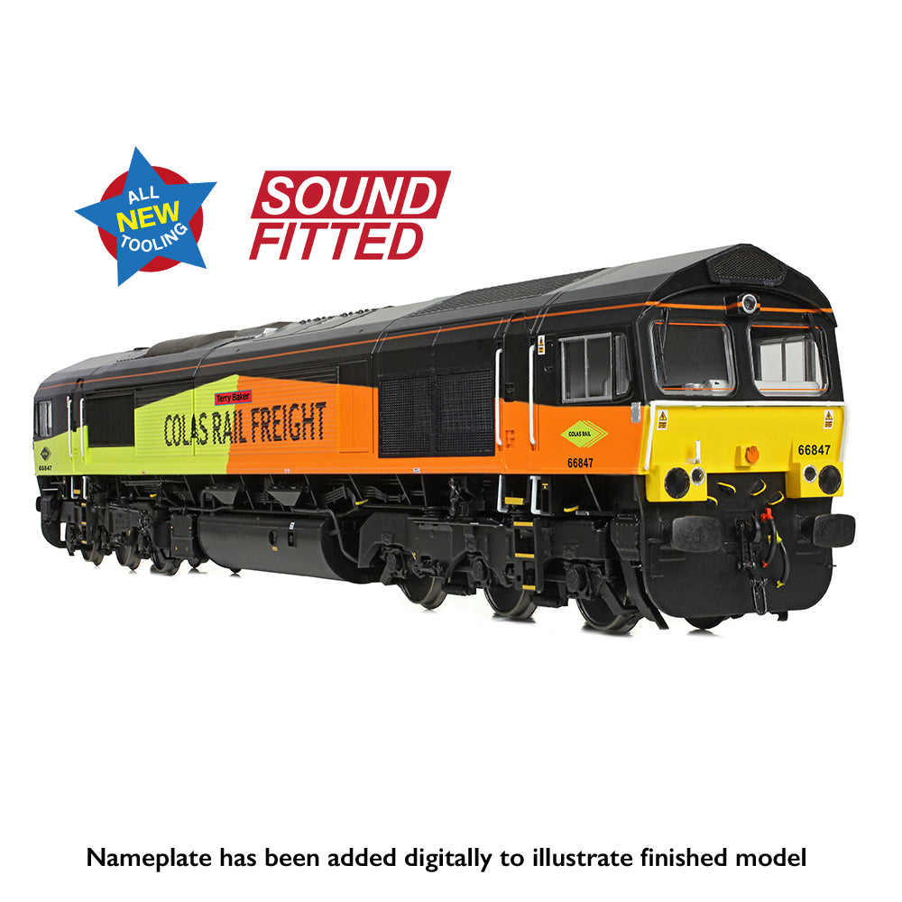 Bachmann 50-004SF Class 66/8 66847 'Terry Baker' Colas Rail Freight OO Gauge *PRE ORDER £288.96*