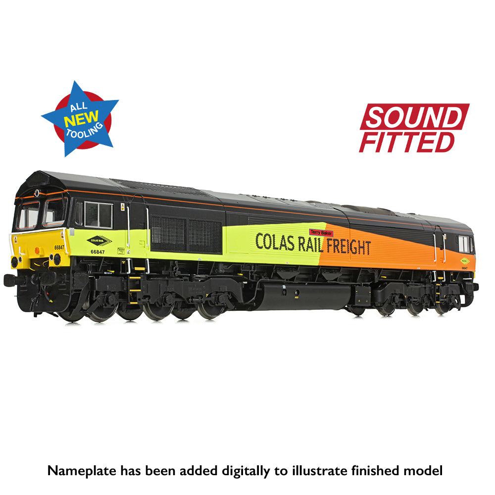 Bachmann 50-004SF Class 66/8 66847 'Terry Baker' Colas Rail Freight OO Gauge *PRE ORDER £288.96*