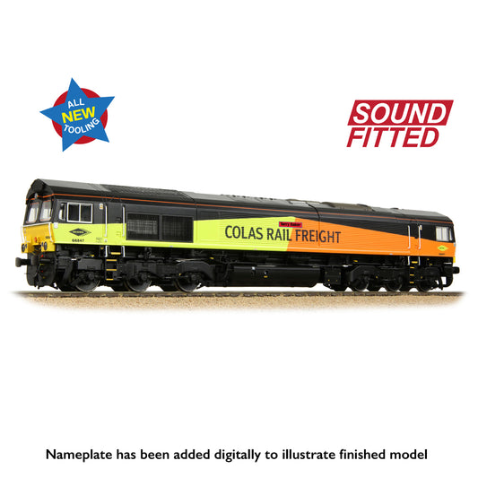 Bachmann 50-004SF Class 66/8 66847 'Terry Baker' Colas Rail Freight OO Gauge *PRE ORDER £288.96*