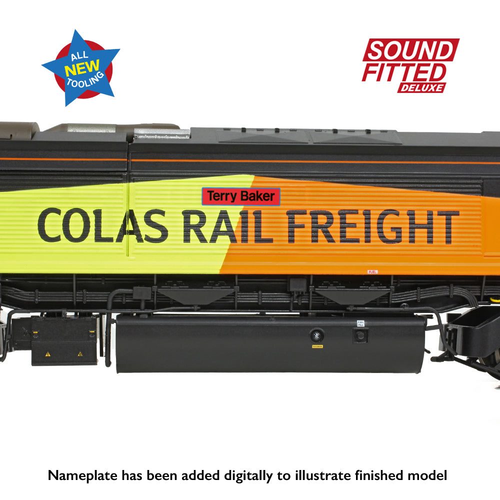 Bachmann 50-004SFX Class 66/8 66847 'Terry Baker' Colas Rail Freight OO Gauge *PRE ORDER £314.46*