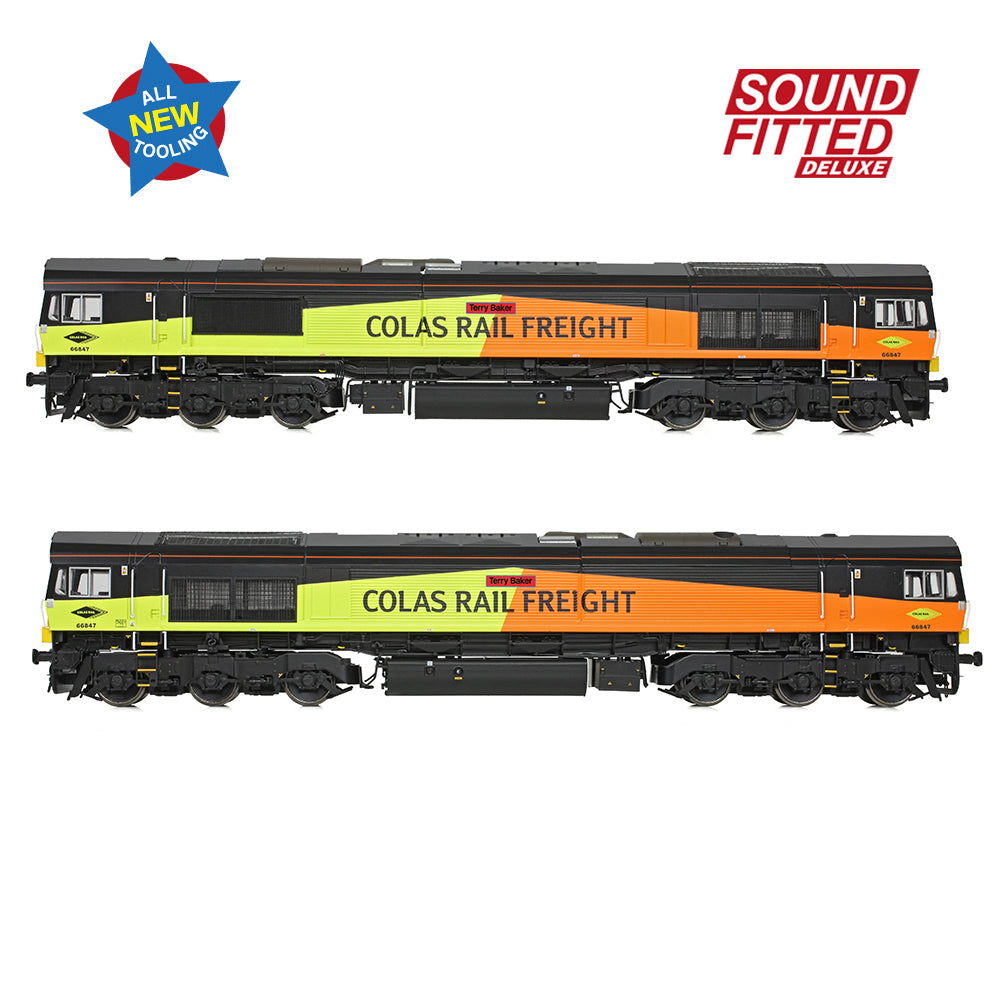 Bachmann 50-004SFX Class 66/8 66847 'Terry Baker' Colas Rail Freight OO Gauge *PRE ORDER £314.46*