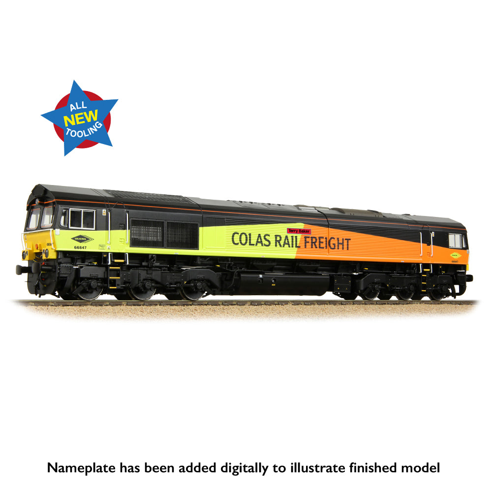 Bachmann 50-004 Class 66/8 66847 'Terry Baker' Colas Rail Freight OO Gauge *PRE ORDER £195.46*