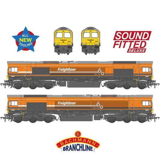 Bachmann 50-011SFX Class 66/5 66501 Freightliner 60 1965-2025 Freightliner Orange PRE ORDER £314.46