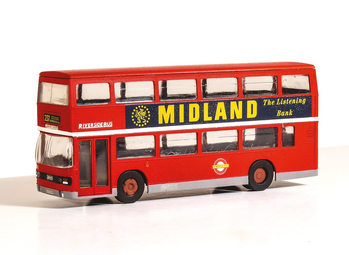 Modelscene 5501 Leyland Olympian Double Deck Bus - London Buses, Riverside livery