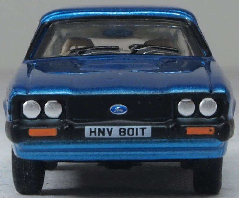 Oxford 76CAP010 Ford Capri MkIII Cosmos Blue Metallic, OO Gauge, 1/76 Scale