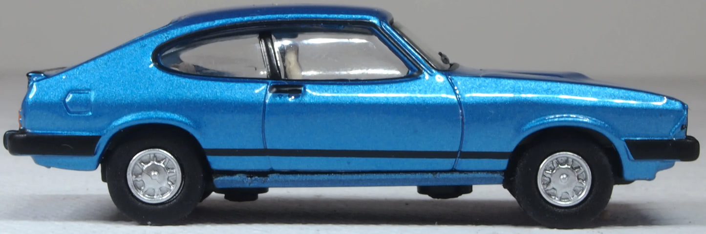 Oxford 76CAP010 Ford Capri MkIII Cosmos Blue Metallic, OO Gauge, 1/76 Scale