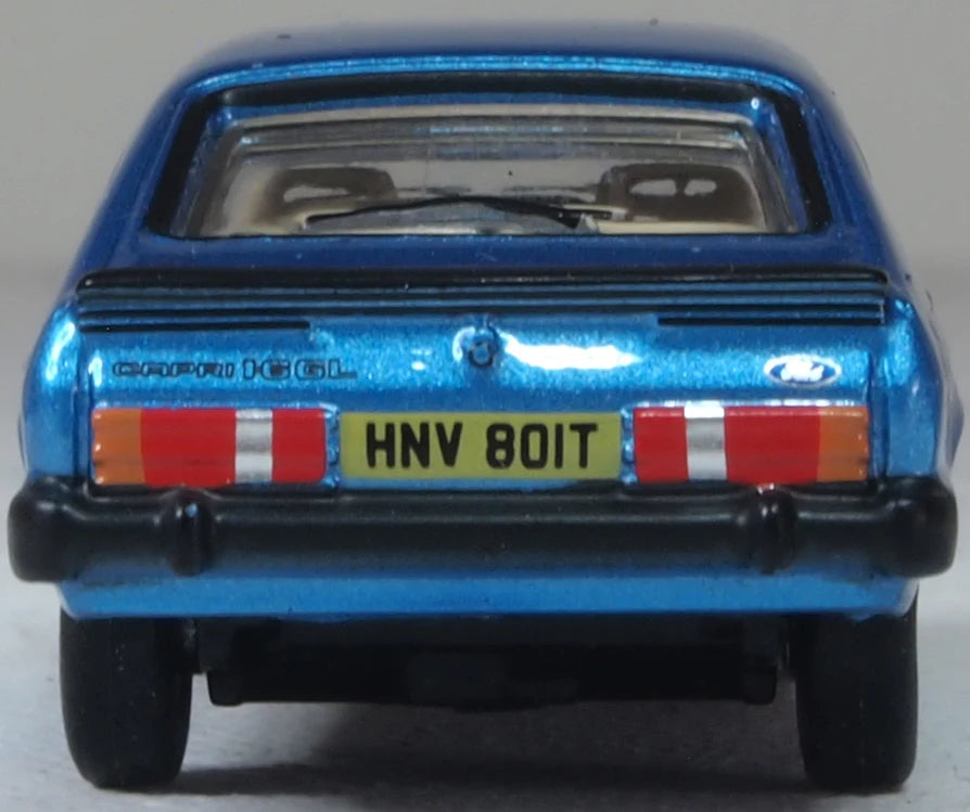 Oxford 76CAP010 Ford Capri MkIII Cosmos Blue Metallic, OO Gauge, 1/76 Scale