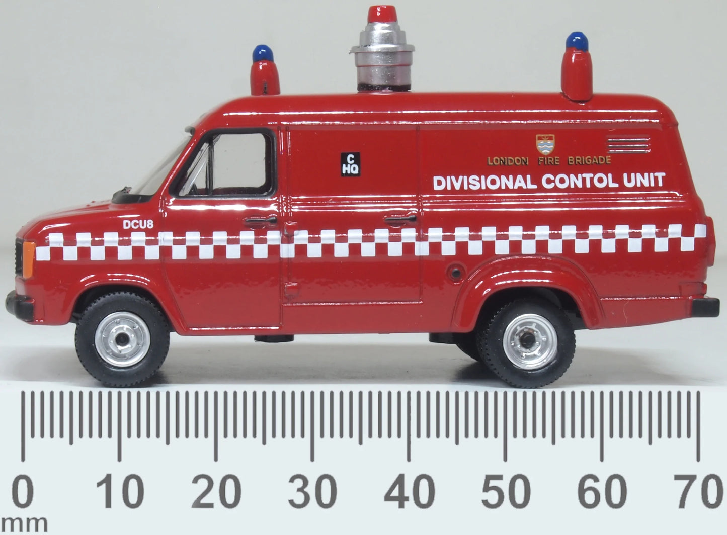 Oxford 76FT2003 Ford Transit MK2 London Fire Brigade DCU 1/76 Scale (OO)