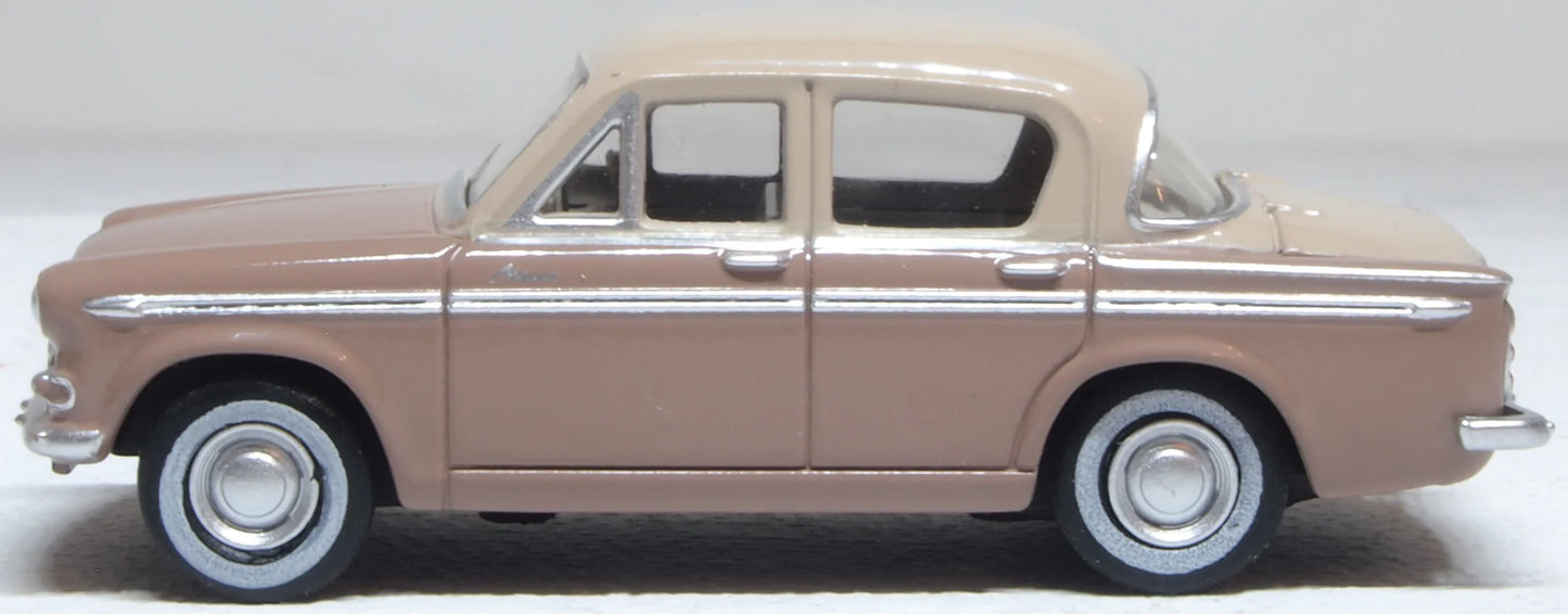 Oxford 76HM001 Hillman Minx Series IIIA Caramel/Regency Beige, OO Gauge, 1/76 Scale