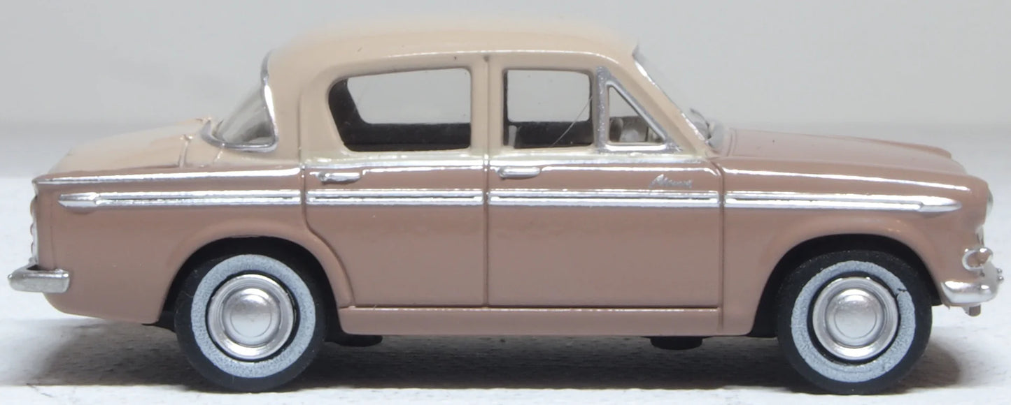 Oxford 76HM001 Hillman Minx Series IIIA Caramel/Regency Beige, OO Gauge, 1/76 Scale