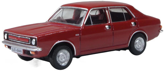 Oxford 76MAR007 Morris Marina Damask Red, OO Gauge, 1/76 Scale