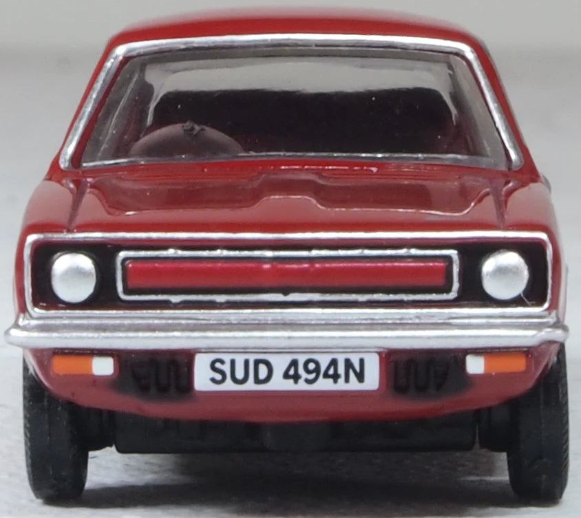 Oxford 76MAR007 Morris Marina Damask Red, OO Gauge, 1/76 Scale