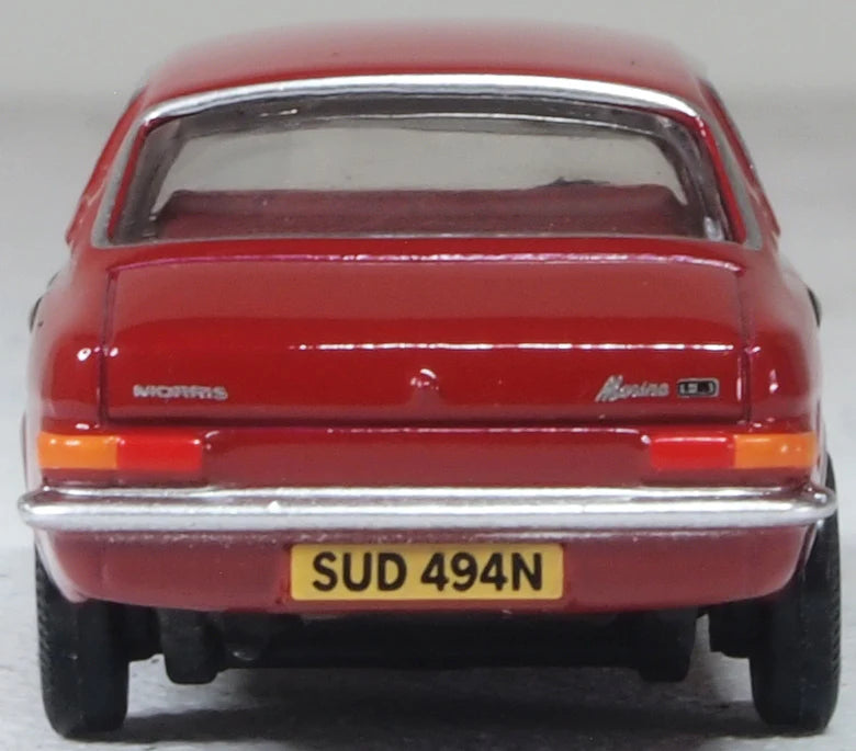 Oxford 76MAR007 Morris Marina Damask Red, OO Gauge, 1/76 Scale