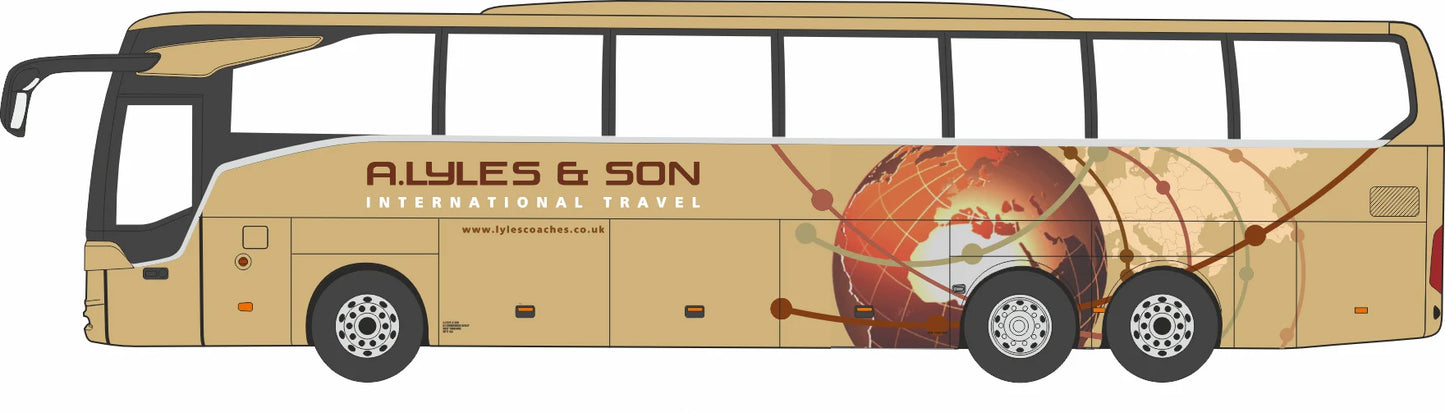 Oxford 76MT002 Mercedes Tourismo 3 Axle A. Lyles & Son, 1/76 Scale *PRE ORDER £26.36*