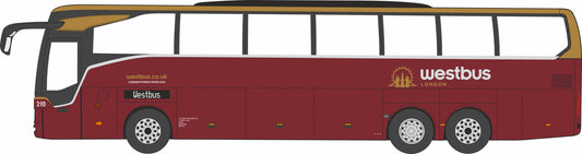 Oxford 76MT003 Mercedes Tourismo 3 Axle Westbus , 1/76 Scale *PRE ORDER £26.36*