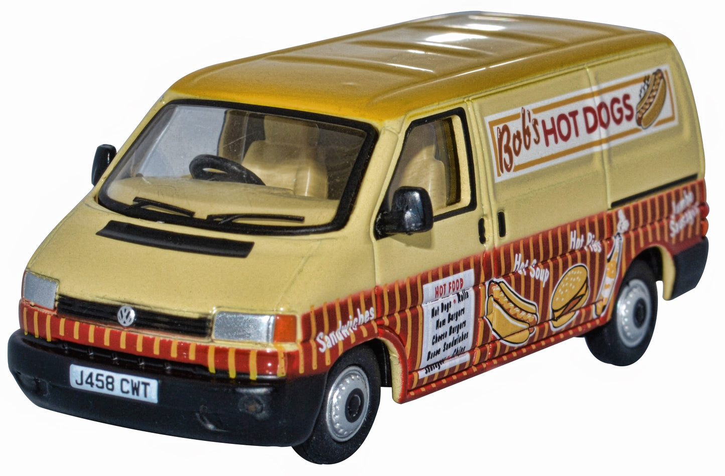Oxford 76T4007 VW T4 Van Bobs Hot Dogs, OO Gauge