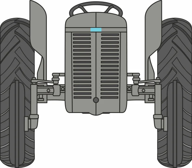 Oxford 76TEA001 Ferguson Tea 20 Tractor, Grey, OO Gauge, 1/76 Scale