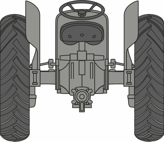 Oxford 76TEA001 Ferguson Tea 20 Tractor, Grey, OO Gauge, 1/76 Scale